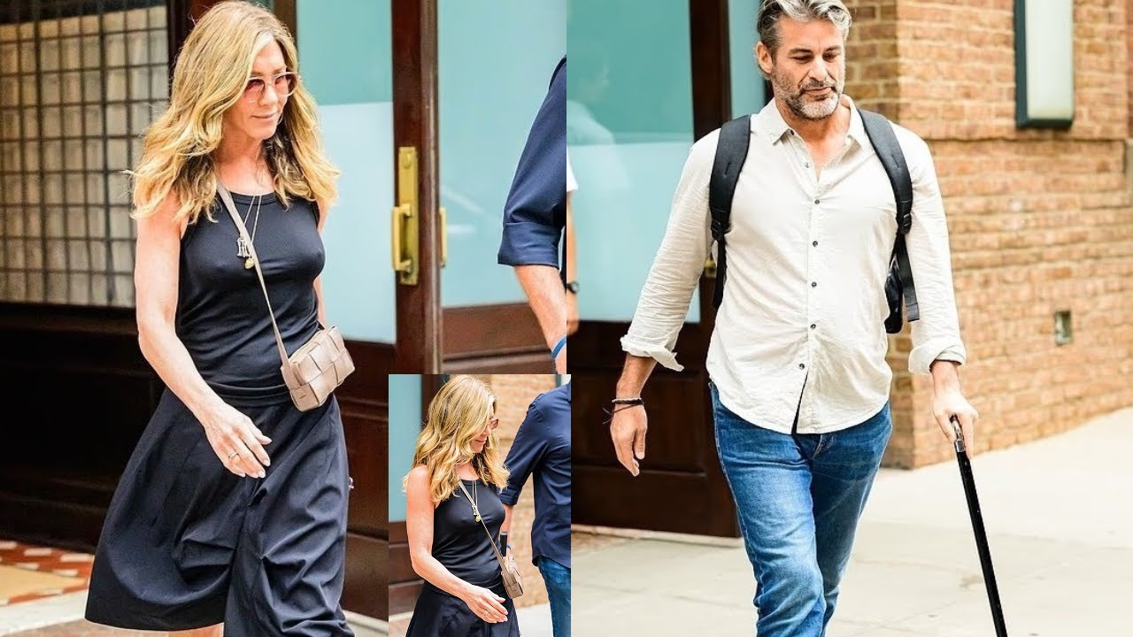 Jennifer Aniston Looks Smitten As She Emerges With New Boyfriend Jim Curtis Amid His Mystery Injury