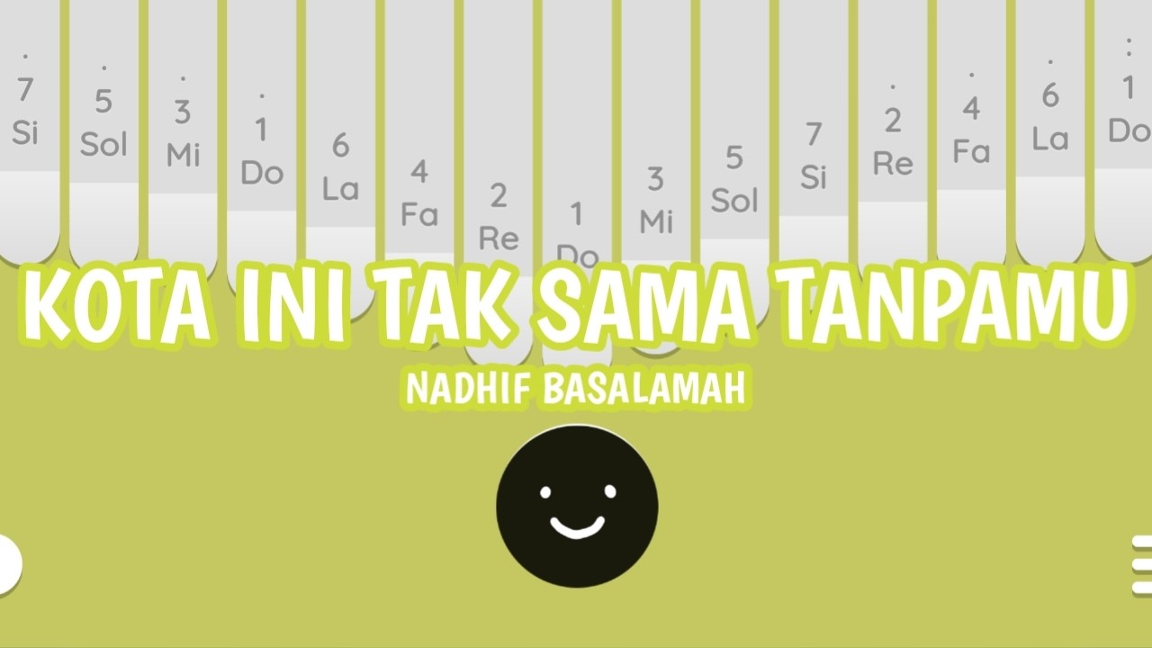 Nadhif Basalamah - Kota Ini Tak Sama Tanpamu | Kalimba Cover With Tabs (Keylimba App)