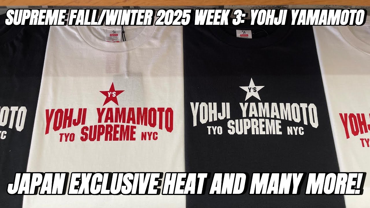 SUPREME x YOHJI YAMAMOTO FALL/WINTER 2025 WEEK 3 👀 Japan’s CRAZIEST Streetwear Drops! 🇯🇵🔥
