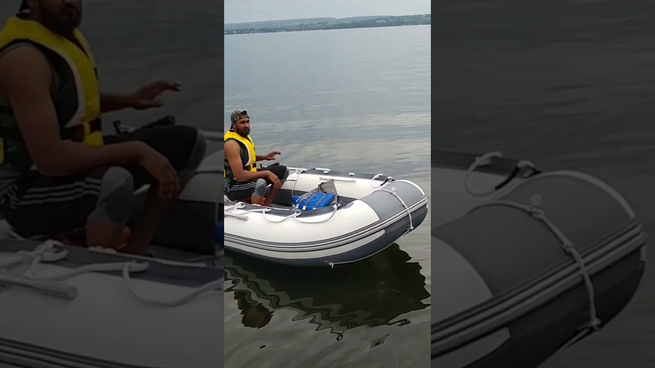 10FT INFLATABLE BOAT.#inflatableboats #smallboat #ricelake #shorts #summertime #yamaha