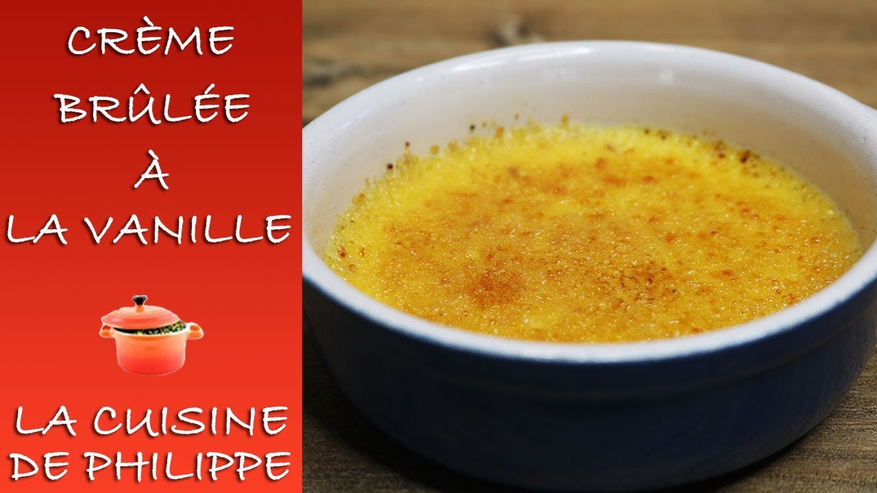 Crème brûlée à la vanille