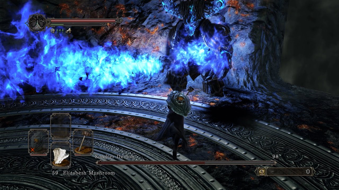 Blue Smelter Demon - SL1 NG+7 CoC +0 no roll/damage rings