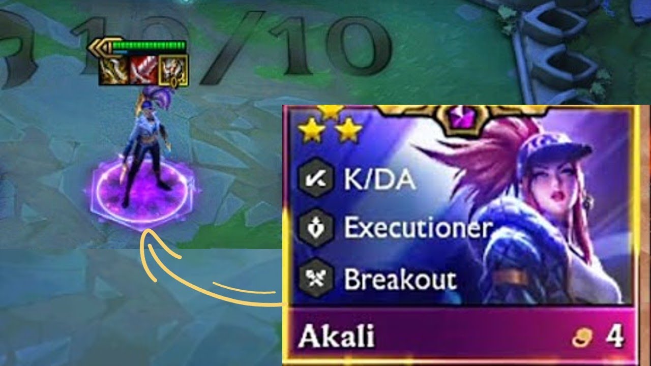 NEW!! 3 STAR AKALI WITH RADIANT TITANS RESOLVE ⭐ ⭐ ⭐ | TFT SET 10 | - League of Legends