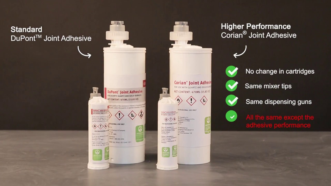 New Corian® Joint Adhesive for Solid Surface and Quartz surfaces - 2018