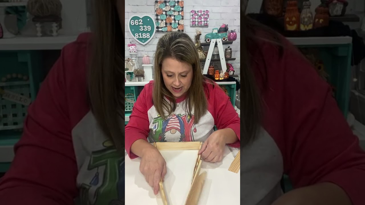 Christmas tree made with shims