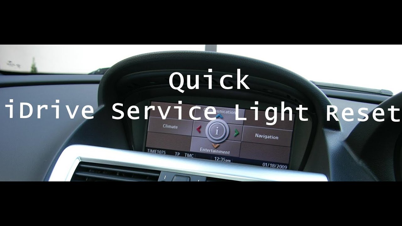 BMW 6 5 Series E60 E61 Service Light Reset iDrive