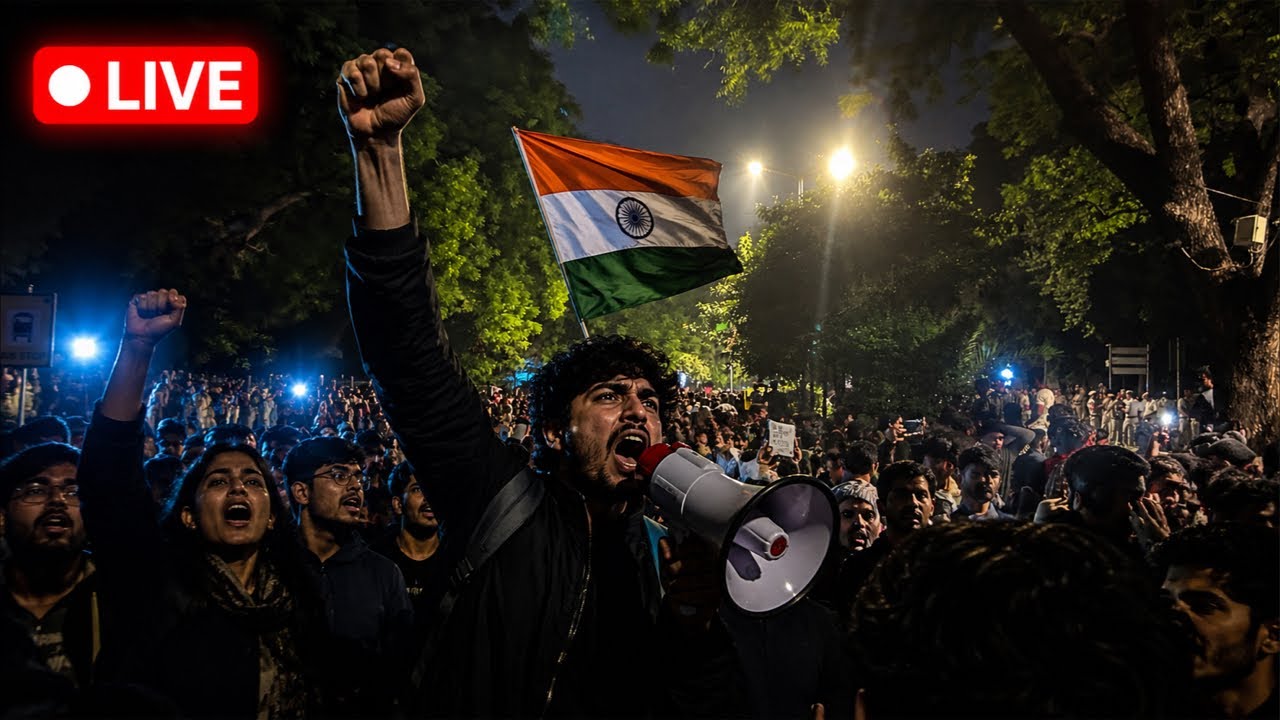 🚨 LIVE: 3 AM Youth Protest at Jantar Mantar | Massive Student Gathering | Delhi Live Updates