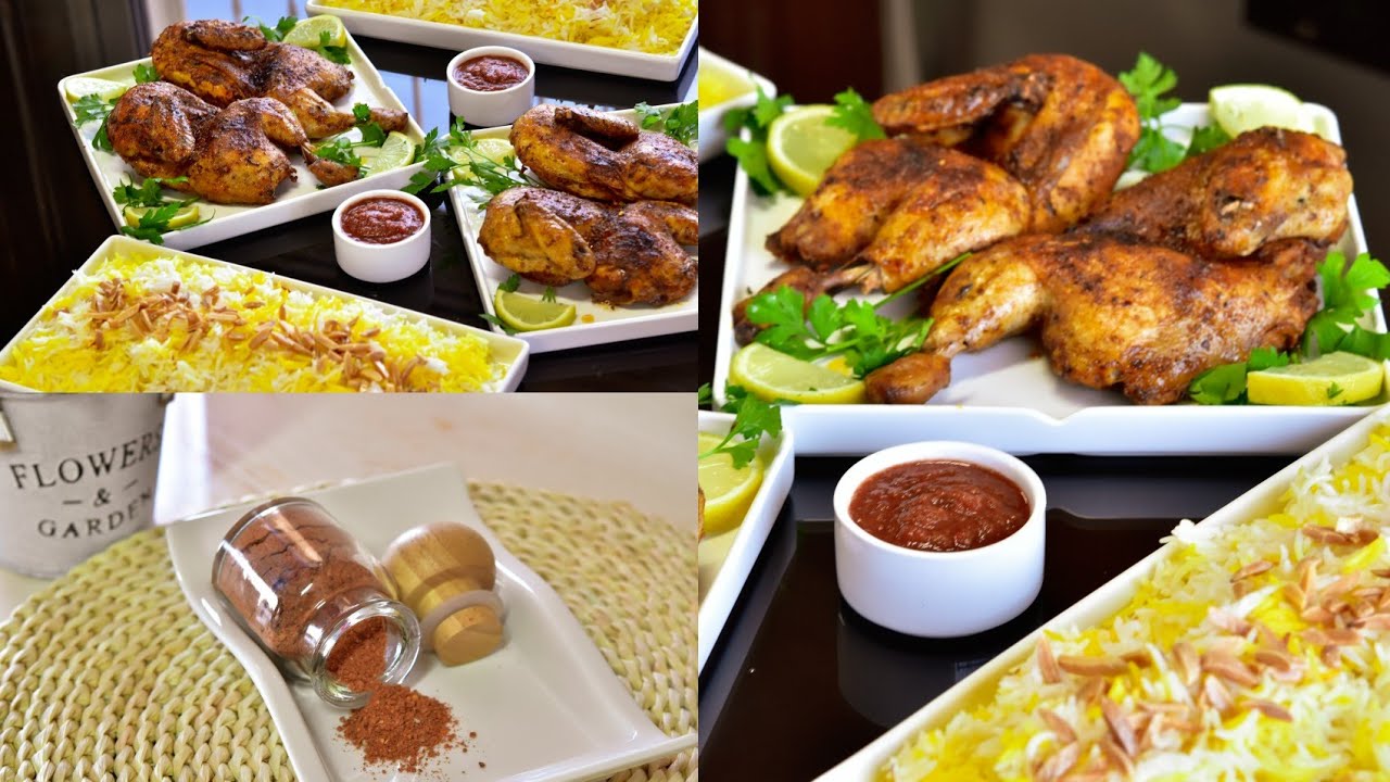 أسهل وصفه دجاج مشوي بتتبيلة بهارات الكيجن(الكاجون)المنزليه Grilled chicken marinated Cajun spices