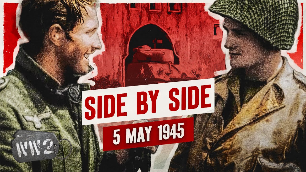 297B - Germans and Americans Fighting Side by Side! - WW2 - May 5, 1945