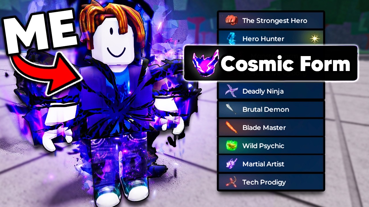 I Pretended to be a NOOB with NEW COSMIC GAROU in The Strongest Battlegrounds!