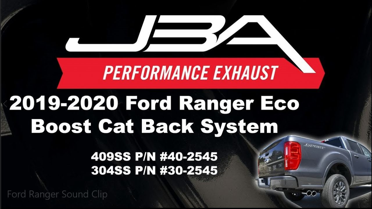 JBA Performance Exhaust 2019-2020 Ford Ranger Eco Boost Cat-Back System