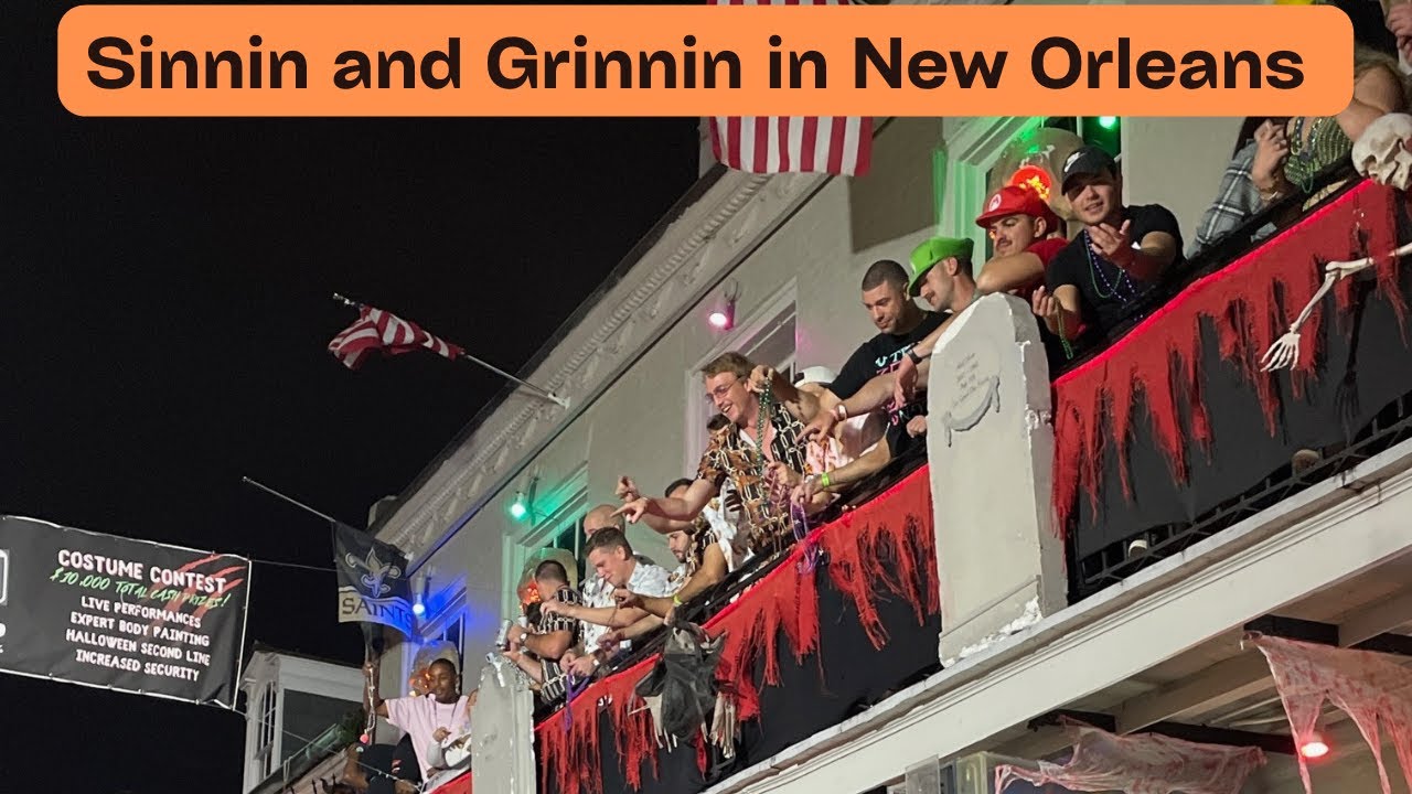 New Orleans Bourbon Street Halloween and Nightlife Street Footage 2 #blockparty #costumes