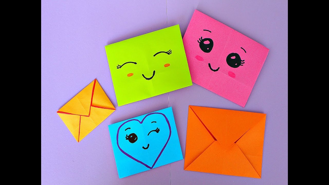 Оригами Конверт из бумаги. SOBRE de papel- Origami fácil.DIY Easy Origami ENVELOPE tutorial