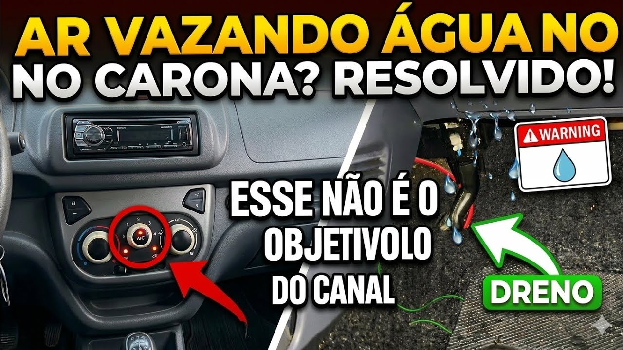 Uno vivace 2012 porque o ar condicionado e começa sair e cair água no pé do carona