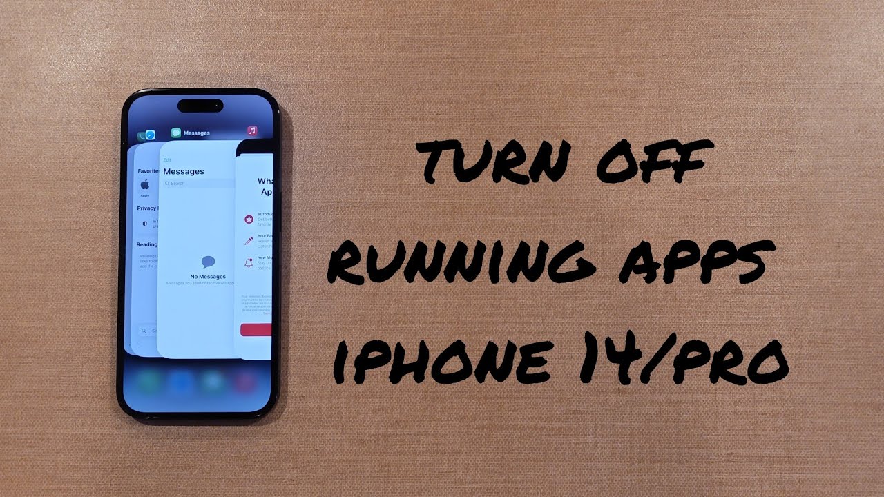 Turn Off Running/ Malfunctioning Apps iPhone 14/Pro