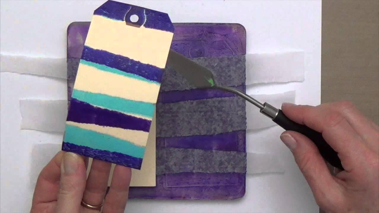 Easy, Fun Gelli Arts® Printing on Tags!