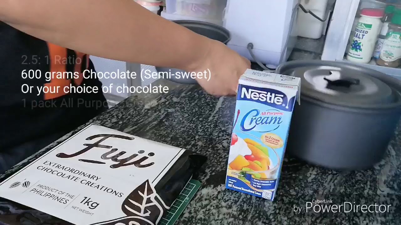 Pinoy-Style Budget-friendly Chocolate Ganache (Semi-ASMR)