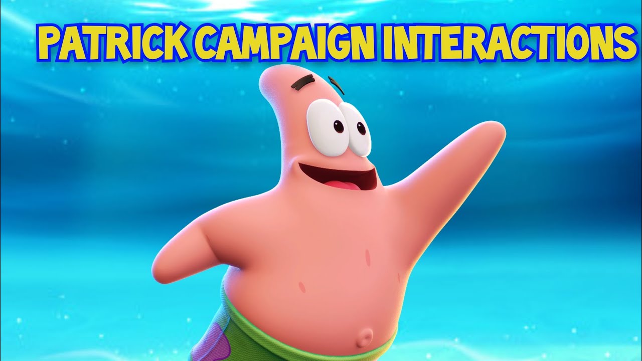 Nickelodeon All-Star Brawl 2 - Patrick Campaign Interactions
