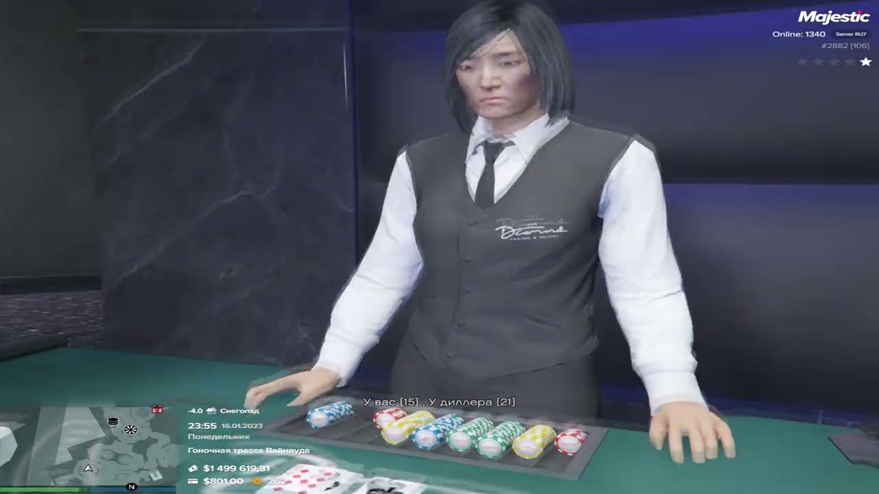 Поднял 3.000.000$ с 300к в костях | 7 server [GTA 5 RP / MAJESTIC RP]