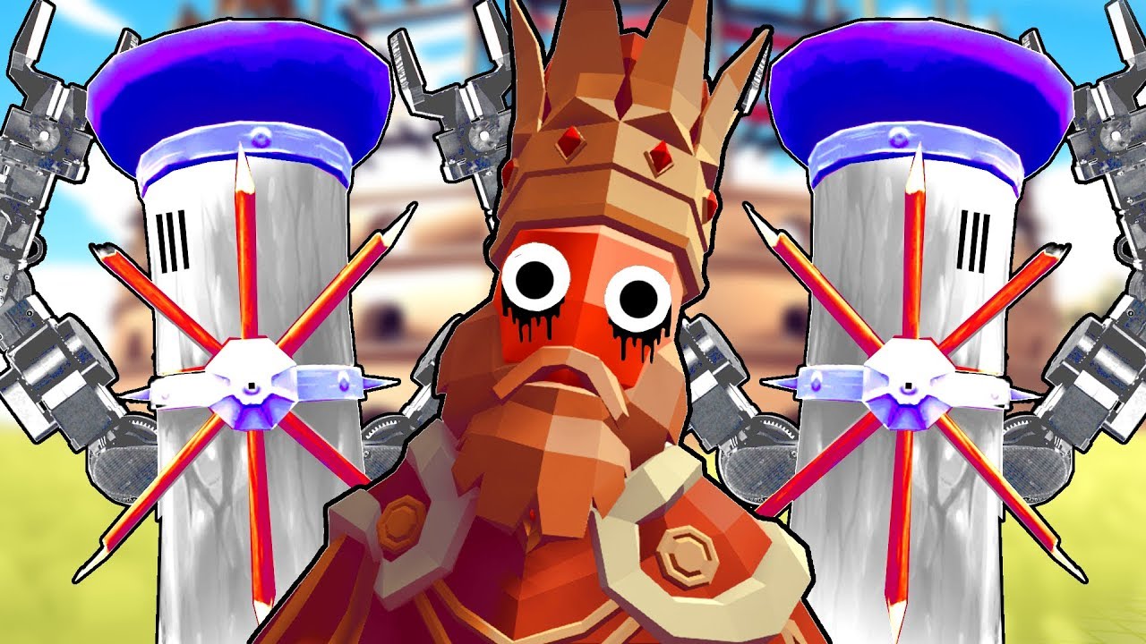 The KING'S ELEMENTAL MACHINES Destroy Other UNITS in Totally Accurate Battle Simulator (TABS Mods)