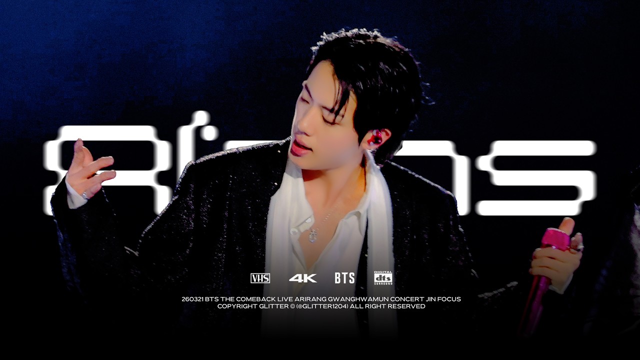 [4K cam] 260321 BTS The Comeback Live Arirang Gwanghwamun Concert Aliens Jin Focus