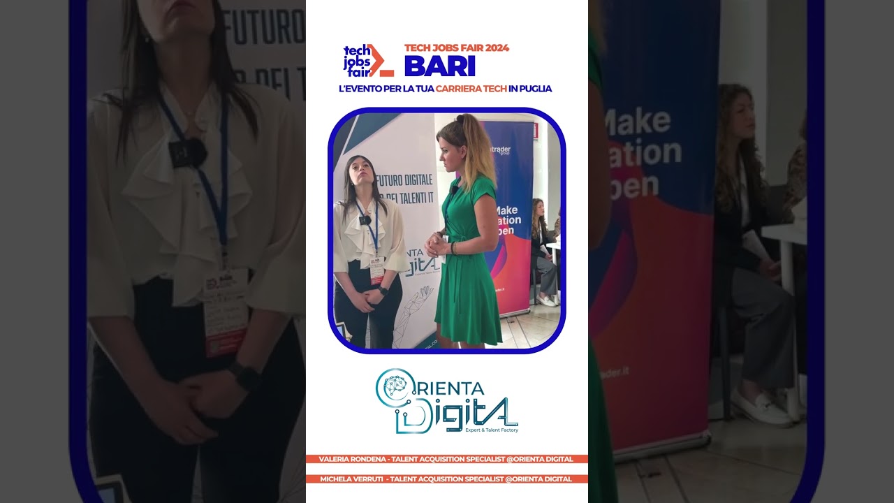 Orienta Digital al TECH JOBS fair Bari 2024