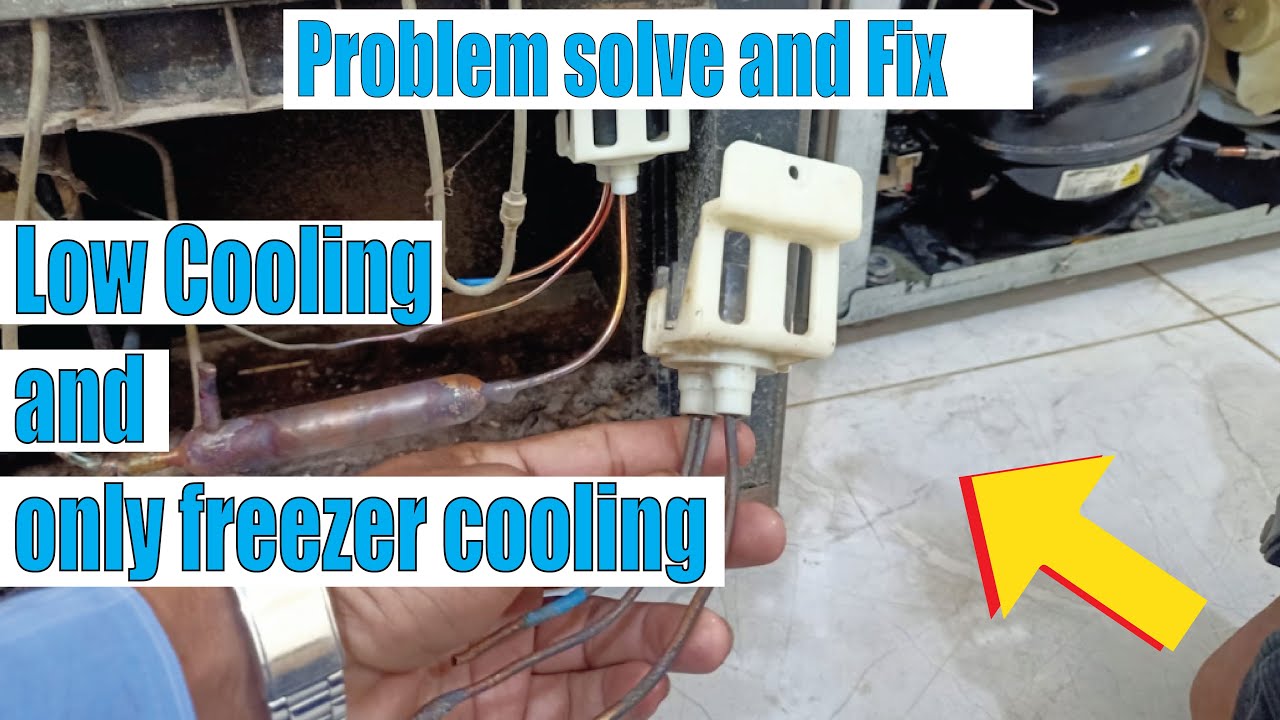 Low Cooling and only freezer cooling step valve defected how to fix it