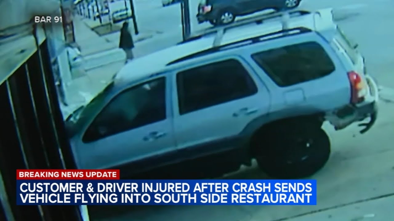 Crash sends car careening into South Side Harold's Chicken: VIDEO