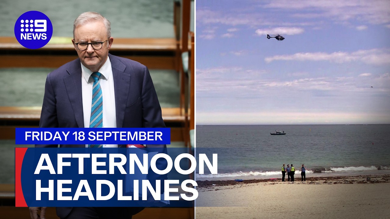 Albanese set to head to US; Fatal shark attack at WA beach | 9 News Australia