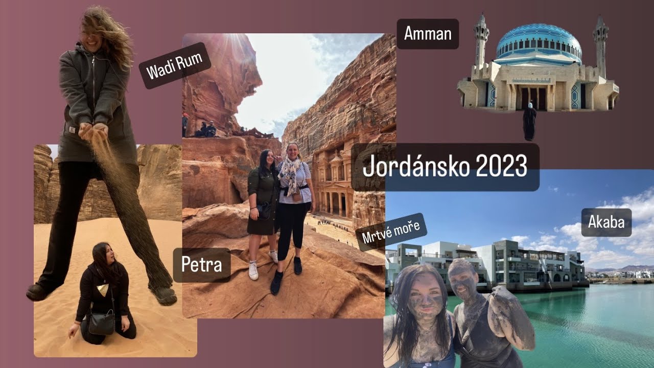 Jordánsko 2023 l Petra 7 Div Světa l Noc v Poušti Wadi Rum l Koupání v Mrtvém Moři