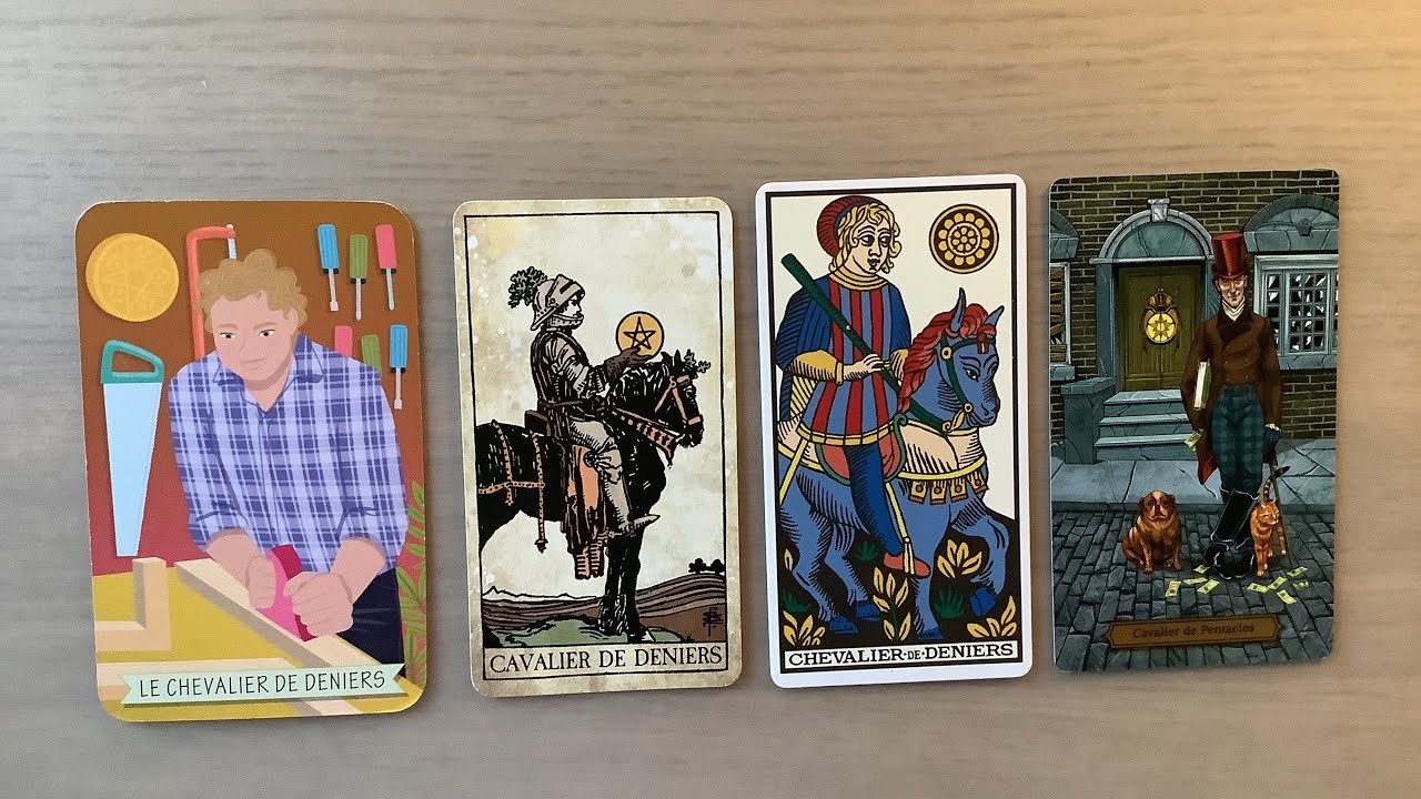 Le chevalier, le cavalier de deniers ou de pentacles