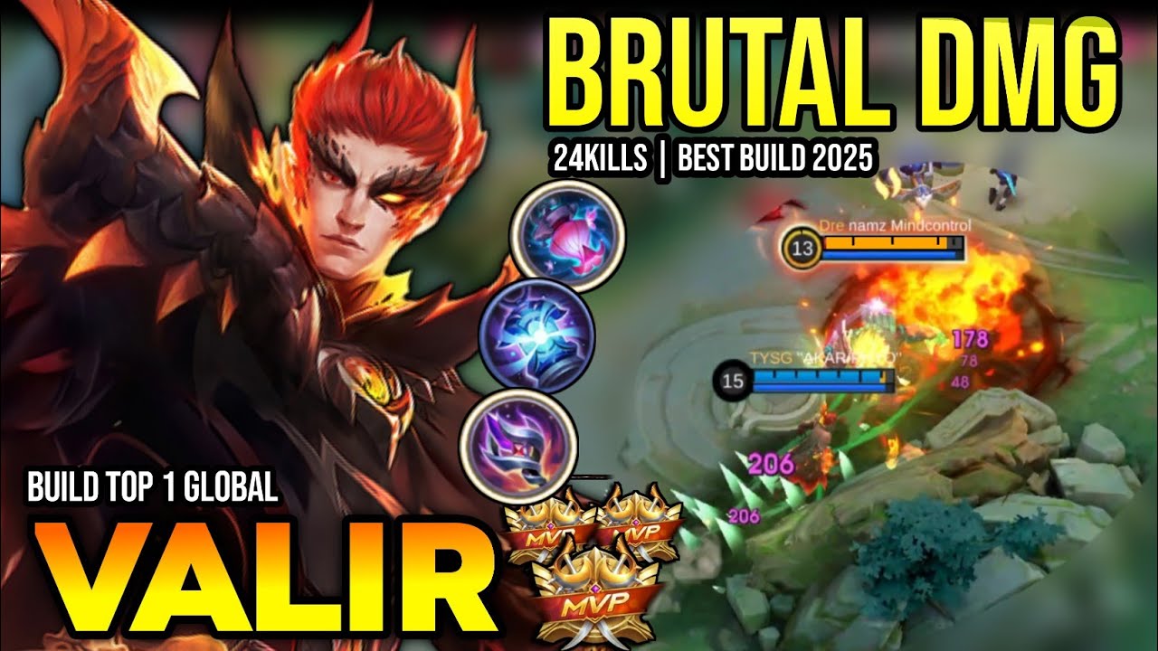 VALIR BEST BUILD 2025 | BUILD TOP 1 GLOBAL VALIR GAMEPLAY | MOBILE LEGENDS✓