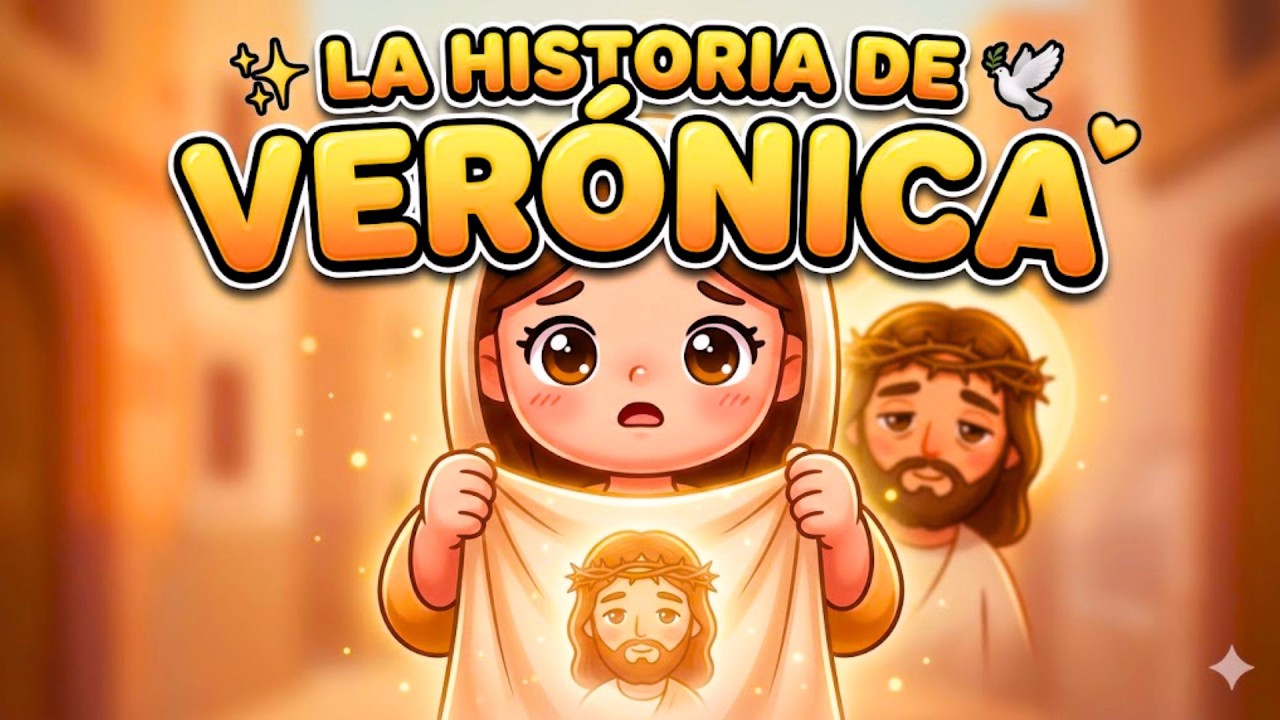 LA VERÓNICA: El Velo que Tocó el Rostro de Jesús 🤍✨ (Video Animado) | PequeFe