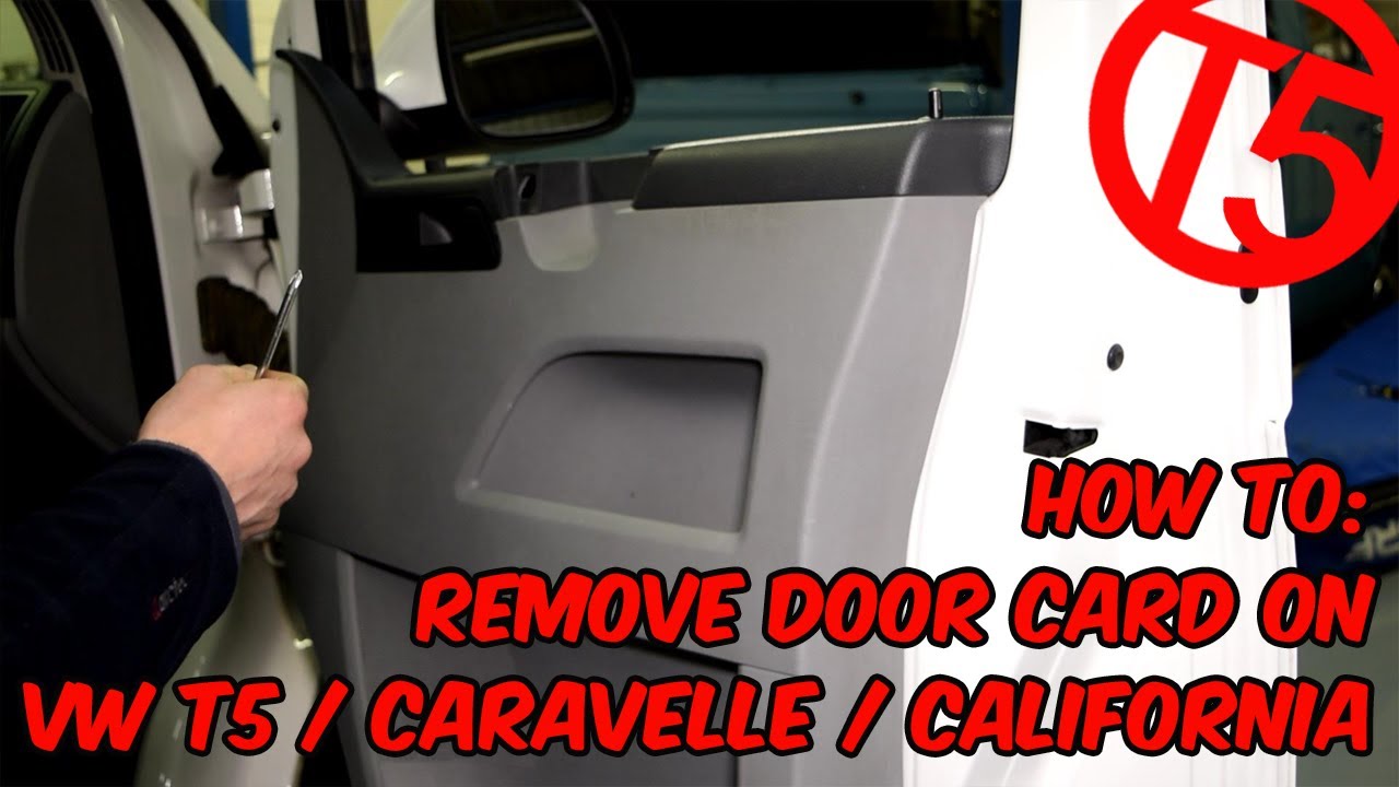 Как снять дверную карту на VW T5, Caravelle, Калифорния