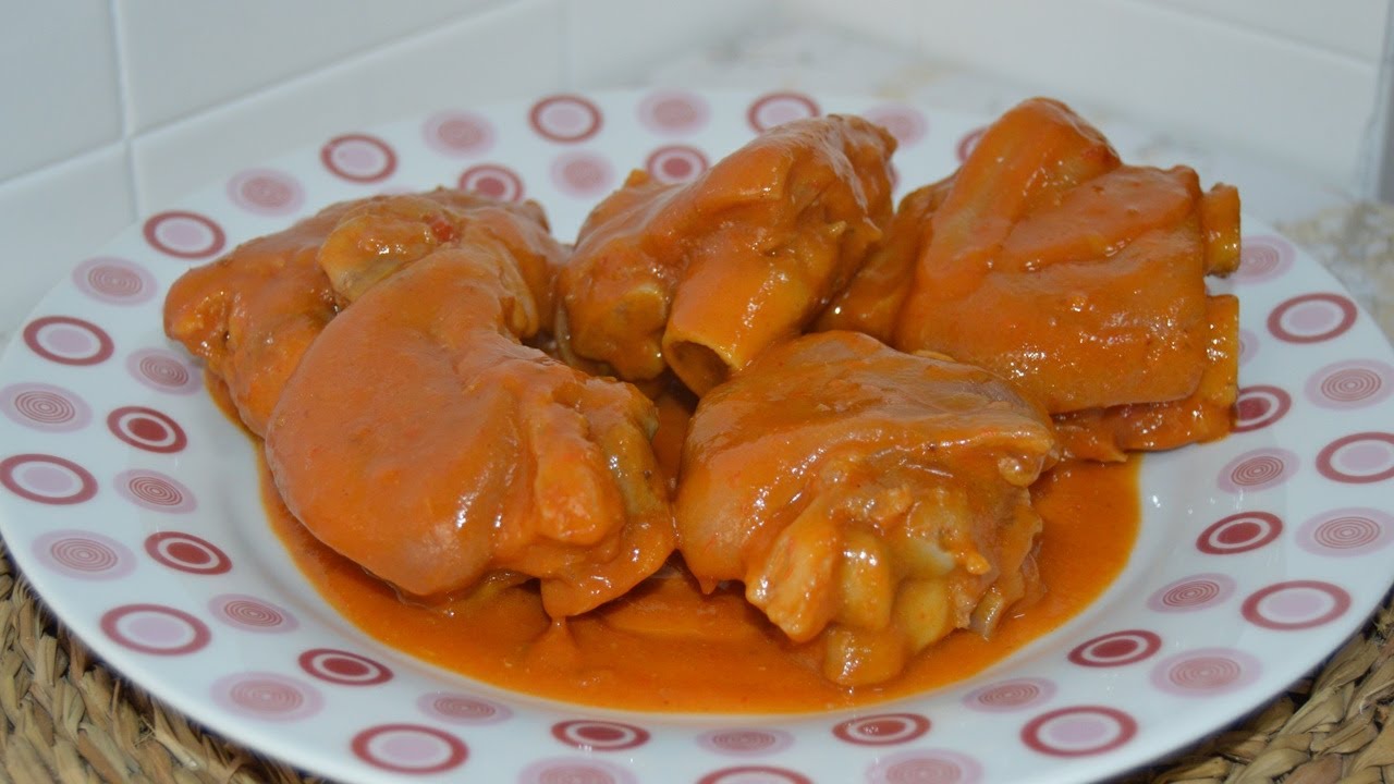 MANITAS DE CERDO EN SALSA, RECETA TRADICIONAL DE LA ABUELA