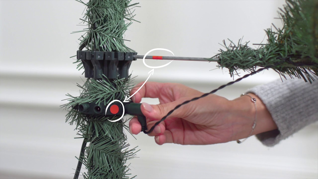 Hook On Pre-Lit Tree Set Up Video