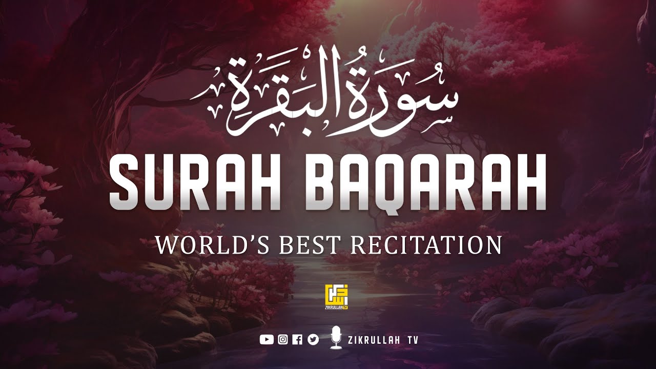 Best Surah Al Baqarah Full سورة البقره | Heart touching recitation | SOFT VOICE | Zikrullah TV