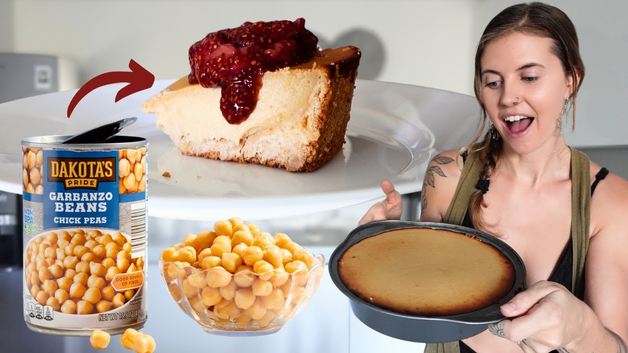 Trying the Viral Vegan Chickpea Cheesecake 🤯