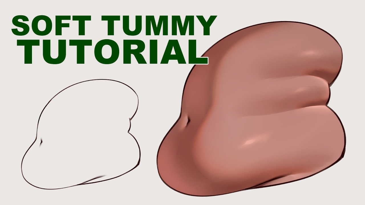 How to Draw a Soft Tummy | Skin Shading Tutorial (Anime Style)