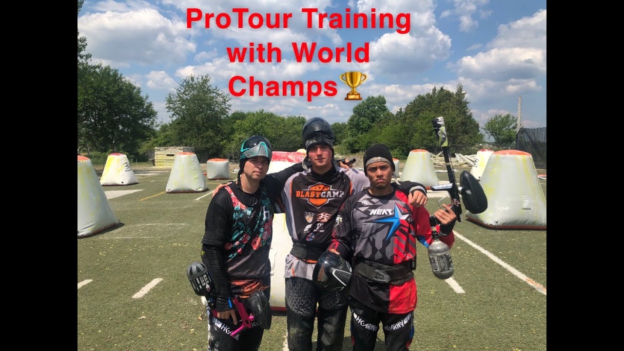 PRO TOUR TRAINING W/ BACK TO BACK PAINTBALL WORLD CHAMPS
