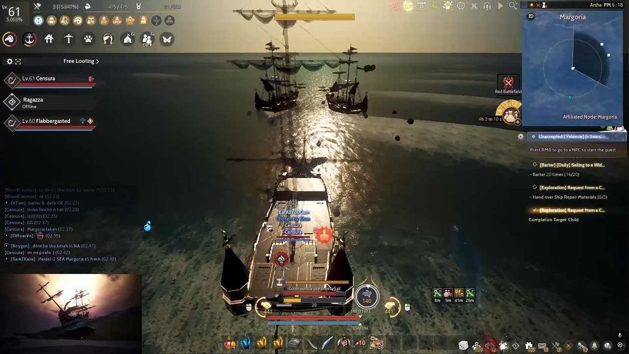 Volante vs Valor (2v2) at Margoria Fleet [BDO Seas]