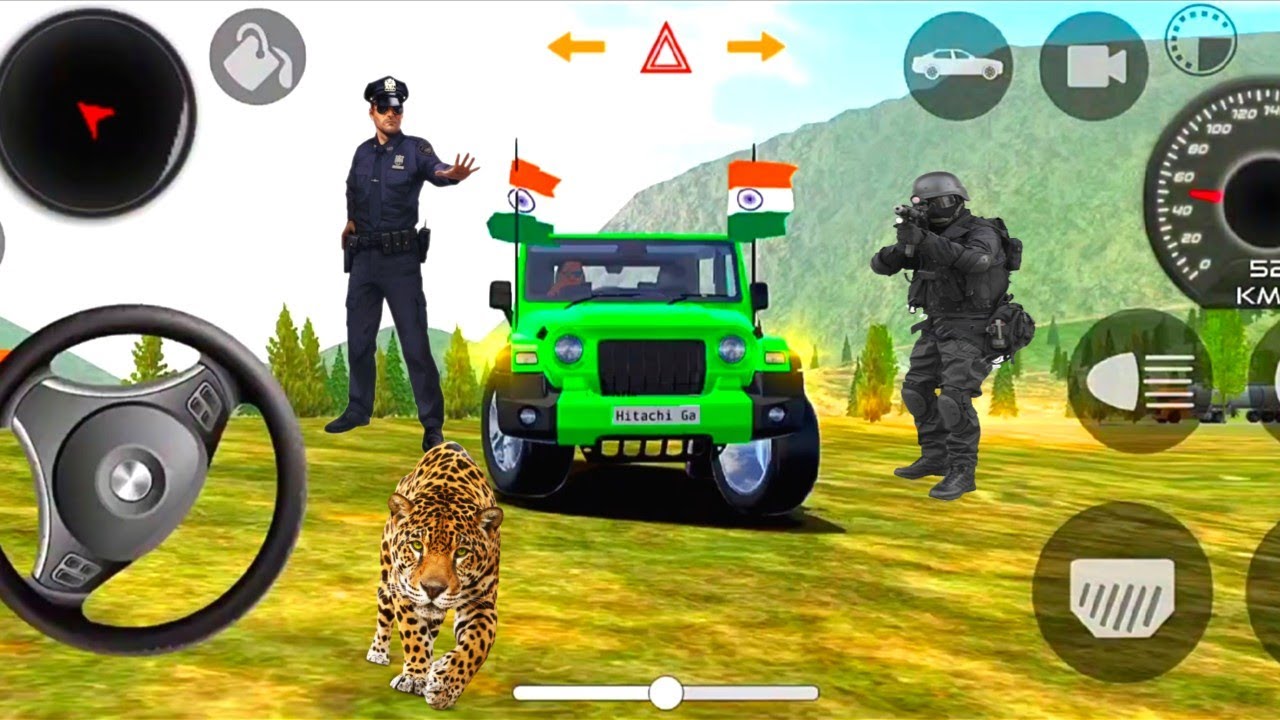 Dollar song Modified MahindraThar Indian Thar game Simulator game 3D Indian car 