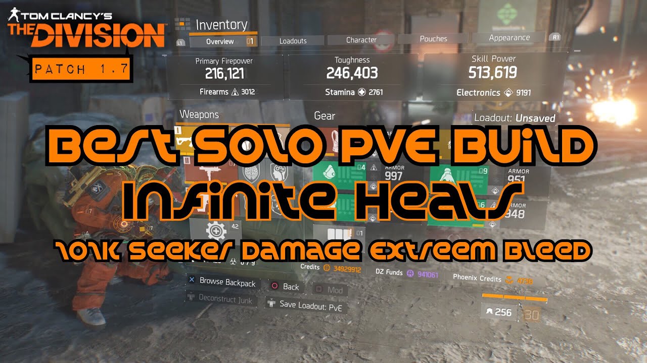 The Division [Patch 1.7] Extreem Bleed 101K Seekers with Infinite Heals