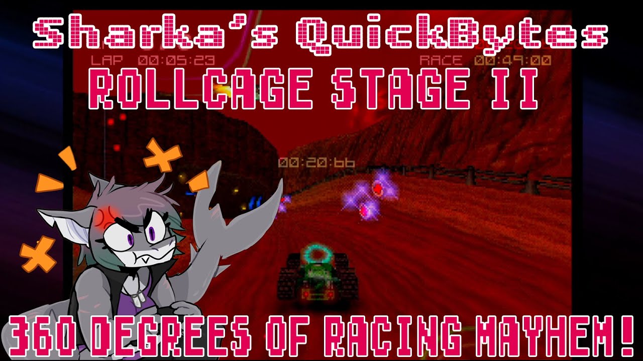Rollcage Stage II | PS1 | Sharka's QuickBytes #67 (QHD)