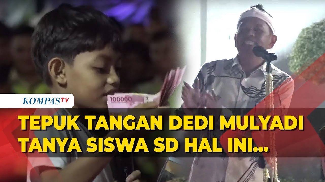 [FULL] Dedi Mulyadi Dibuat Tepuk Tangan oleh Siswa SD: Anak Jabar Tak Boleh Memiskinkan Dirinya