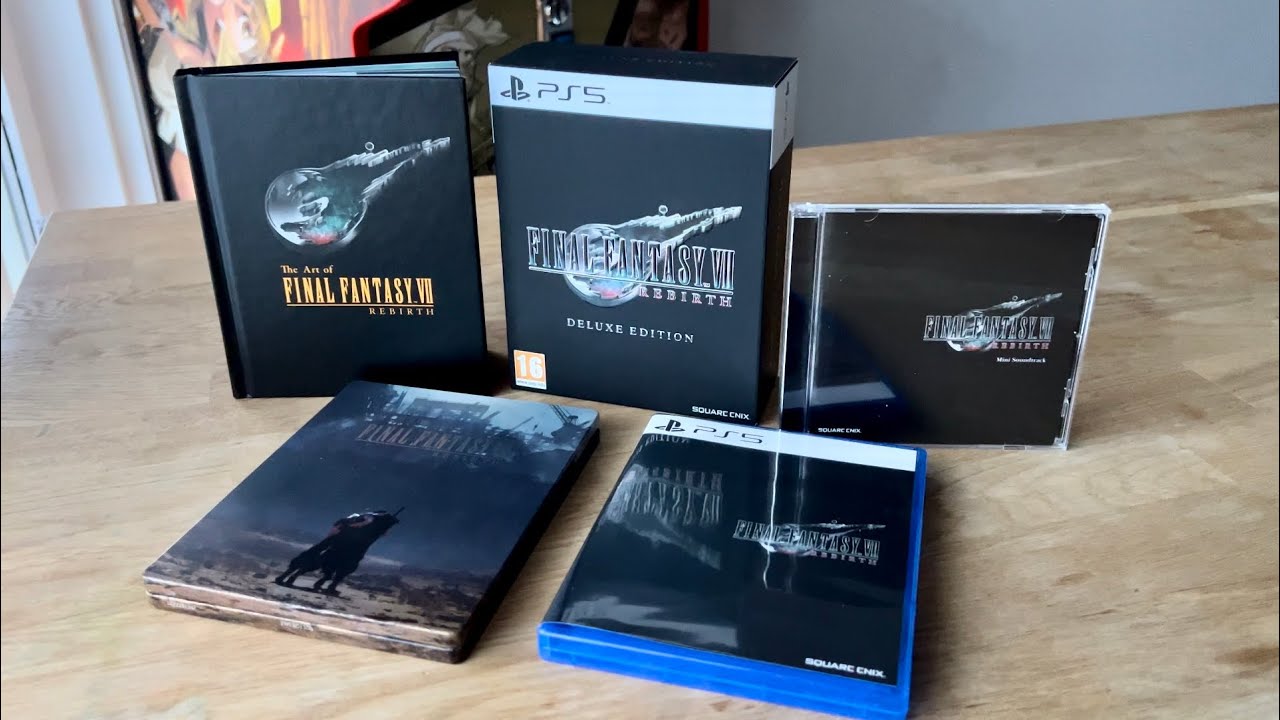 Final Fantasy VII Part 2 Rebirth Deluxe Edition Unboxing ASMR