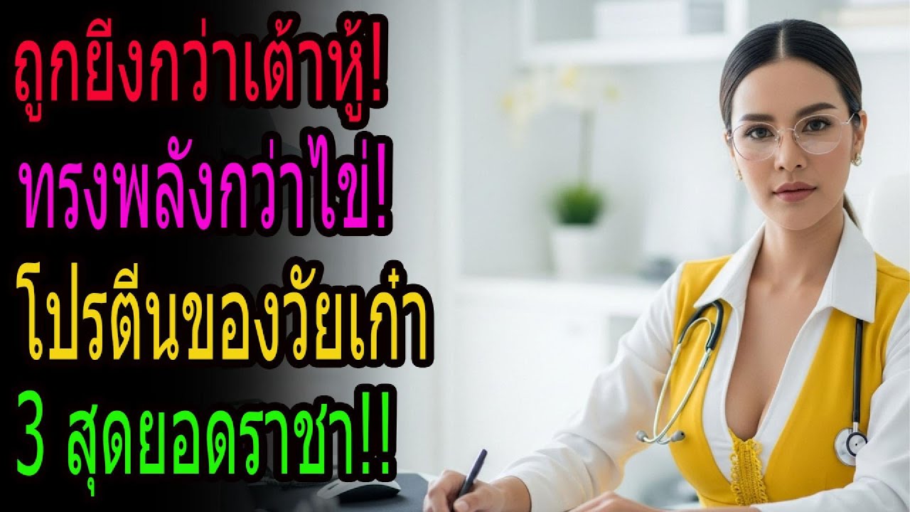 กล้ามเนื้อย้อนวัย 10 ปี! 3 โปรตีนสำคัญที่คนวัย 60+ ต้องกิน | สุขภาพผู้สูงวัย