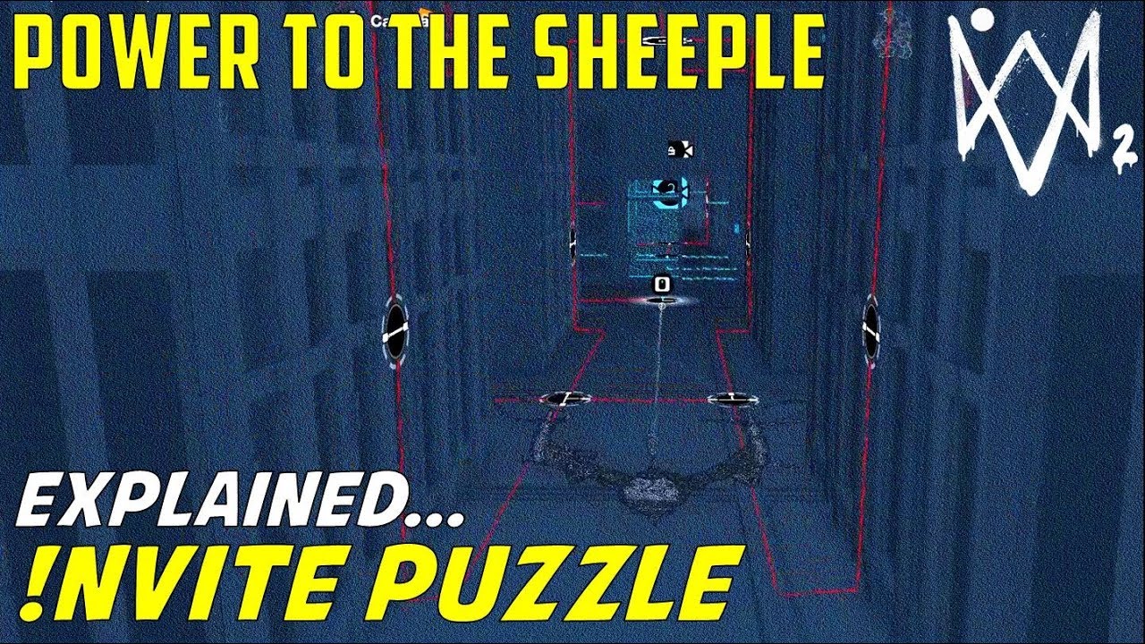 !nvite Server Room Puzzle | Install Backdoor on Servers | Powr to the Sheeple | Watch Dogs 2