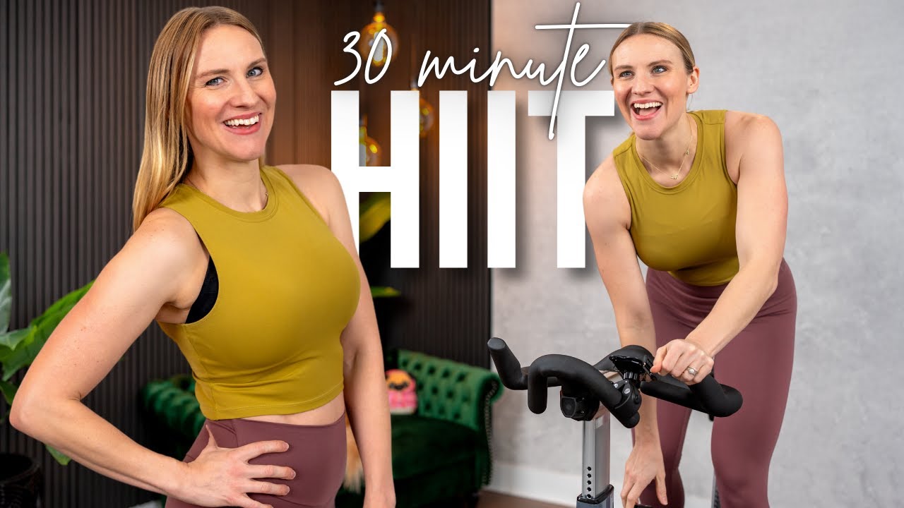 30 мин. HIIT-тренировка на велотренажере в помещении