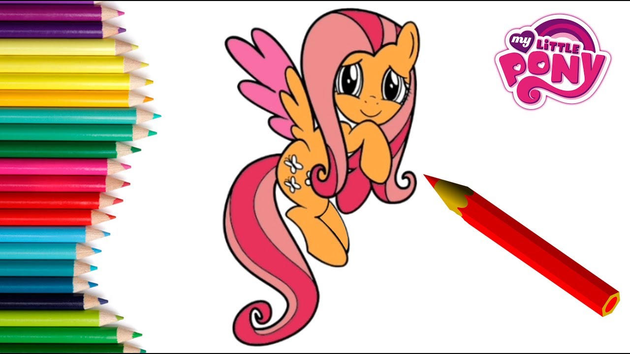 My Little Pony Coloring Book Fluttershy MLP Color & Play Game for Kids